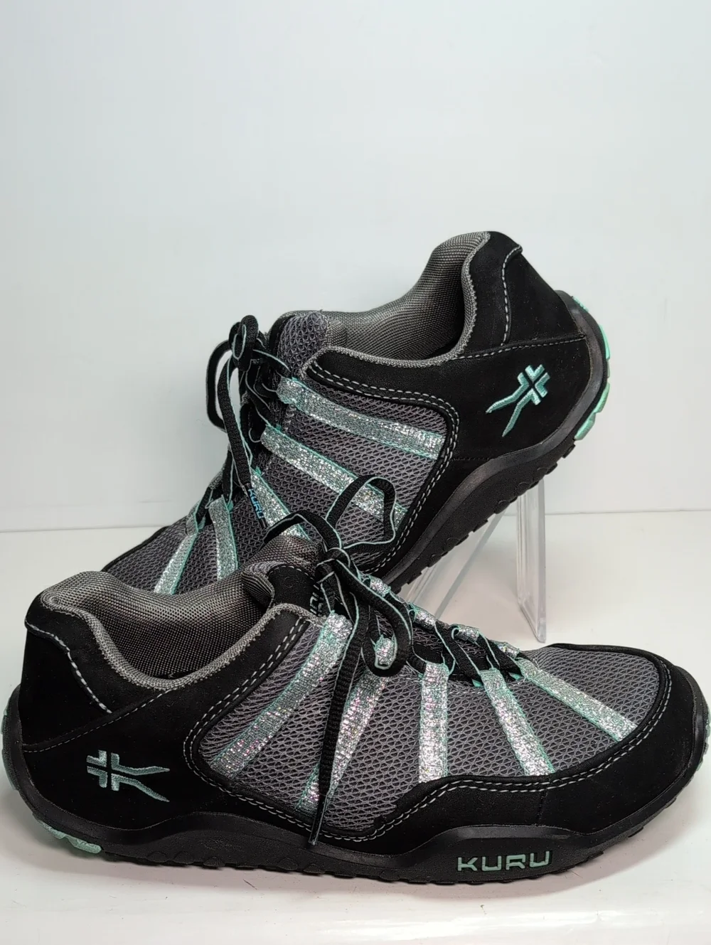 Kuru Chicane trail hiking black delirium womans sneakers size 8.5W EU 39